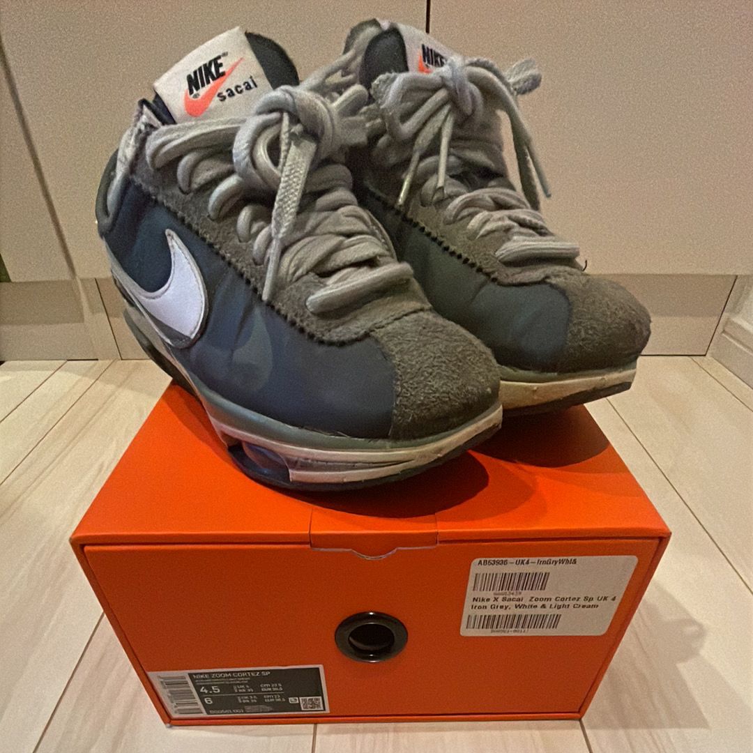 sacai × Nike Zoom Cortez "Iron Grey"