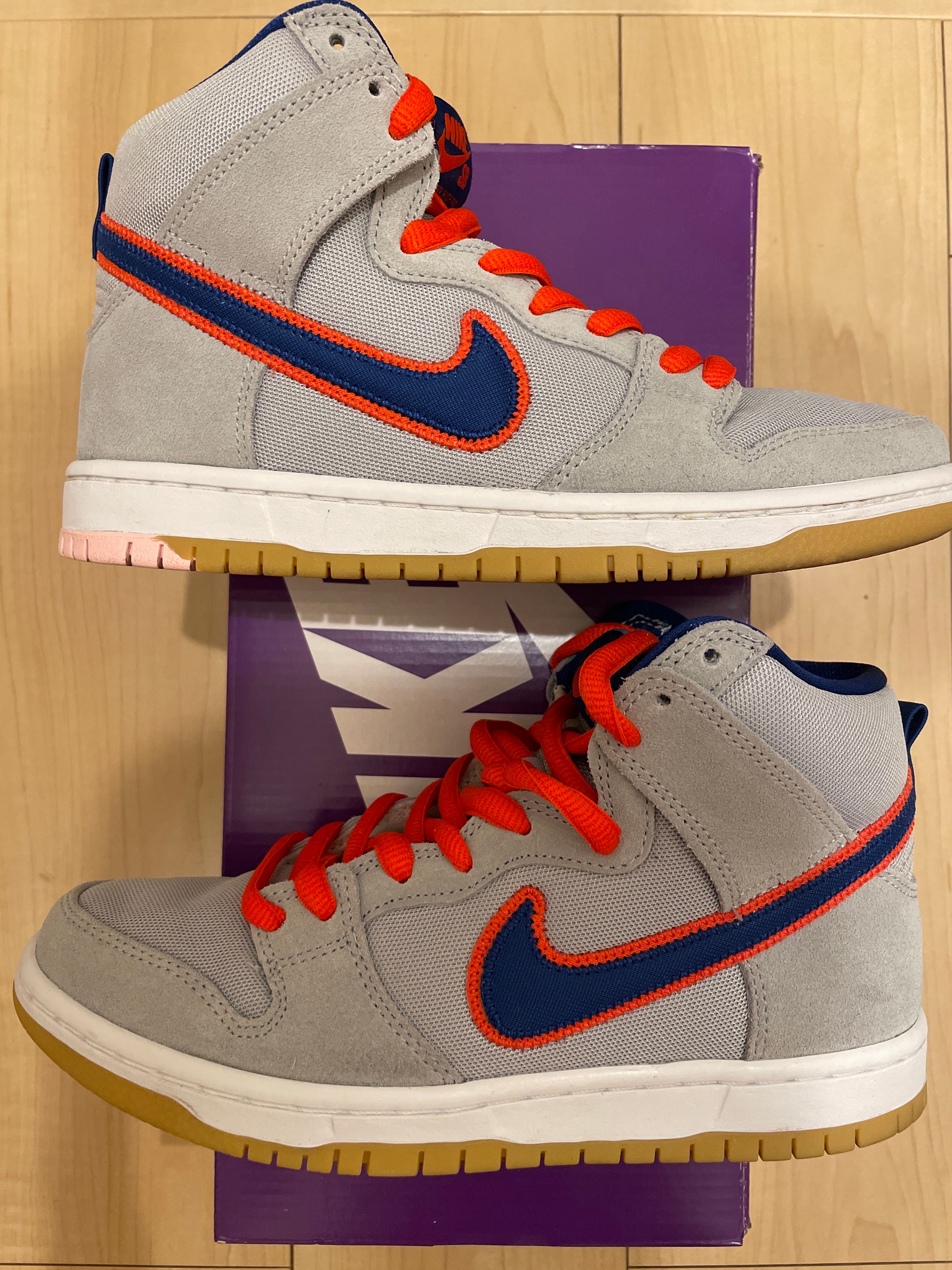 Nike SB Dunk High "Rush Blue and Team Orange/New York Mets"