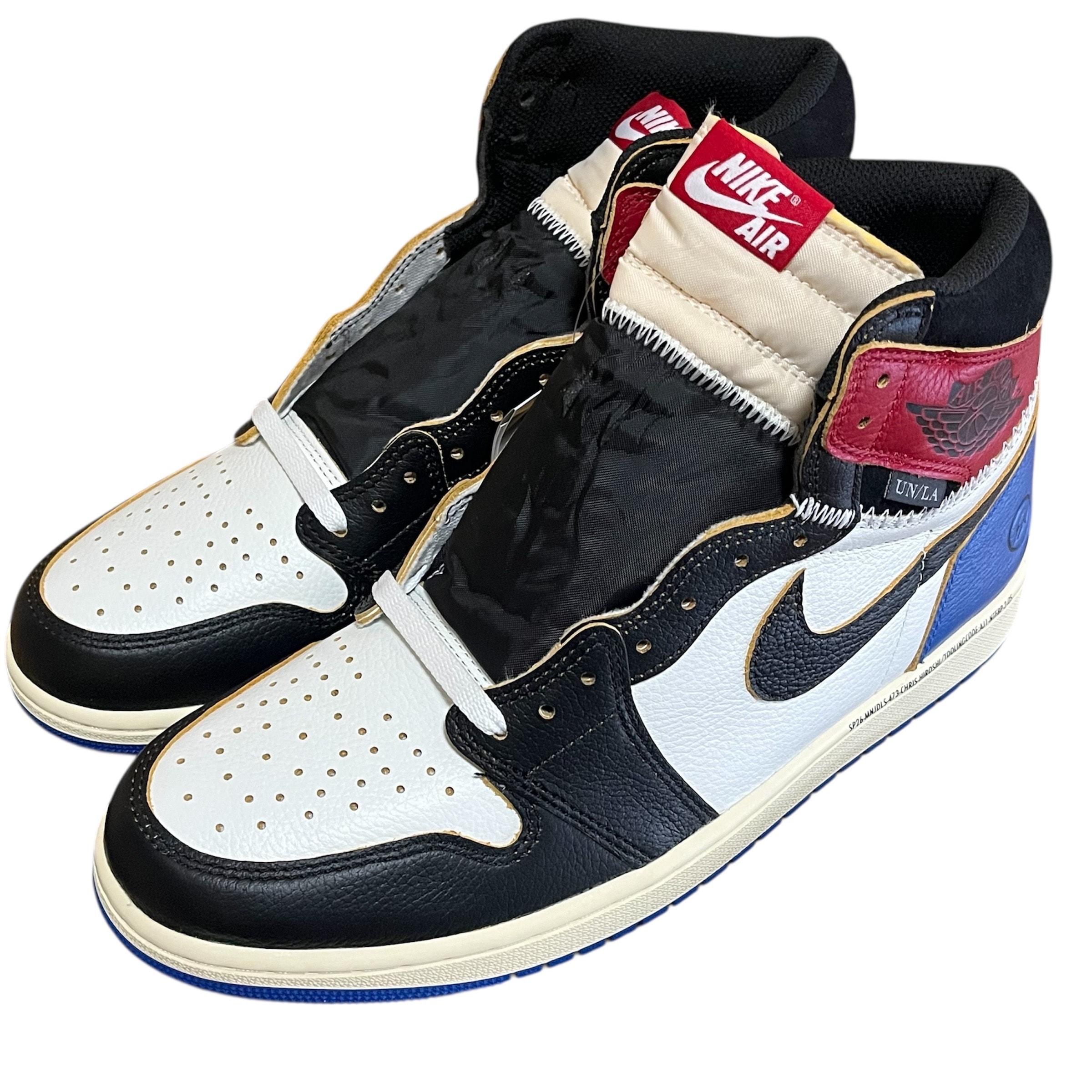 fragment design × UNION × Nike Air Jordan 1 High OG "Black/Varsity Red"