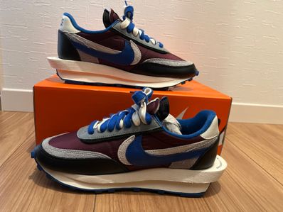 UNDERCOVER × sacai × Nike LD Waffle "Night Maroon/Pale Ivory-Ground Grey-Team Royal"