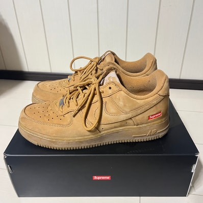 Supreme × Nike Air Force 1 Low "Flax/Wheat"