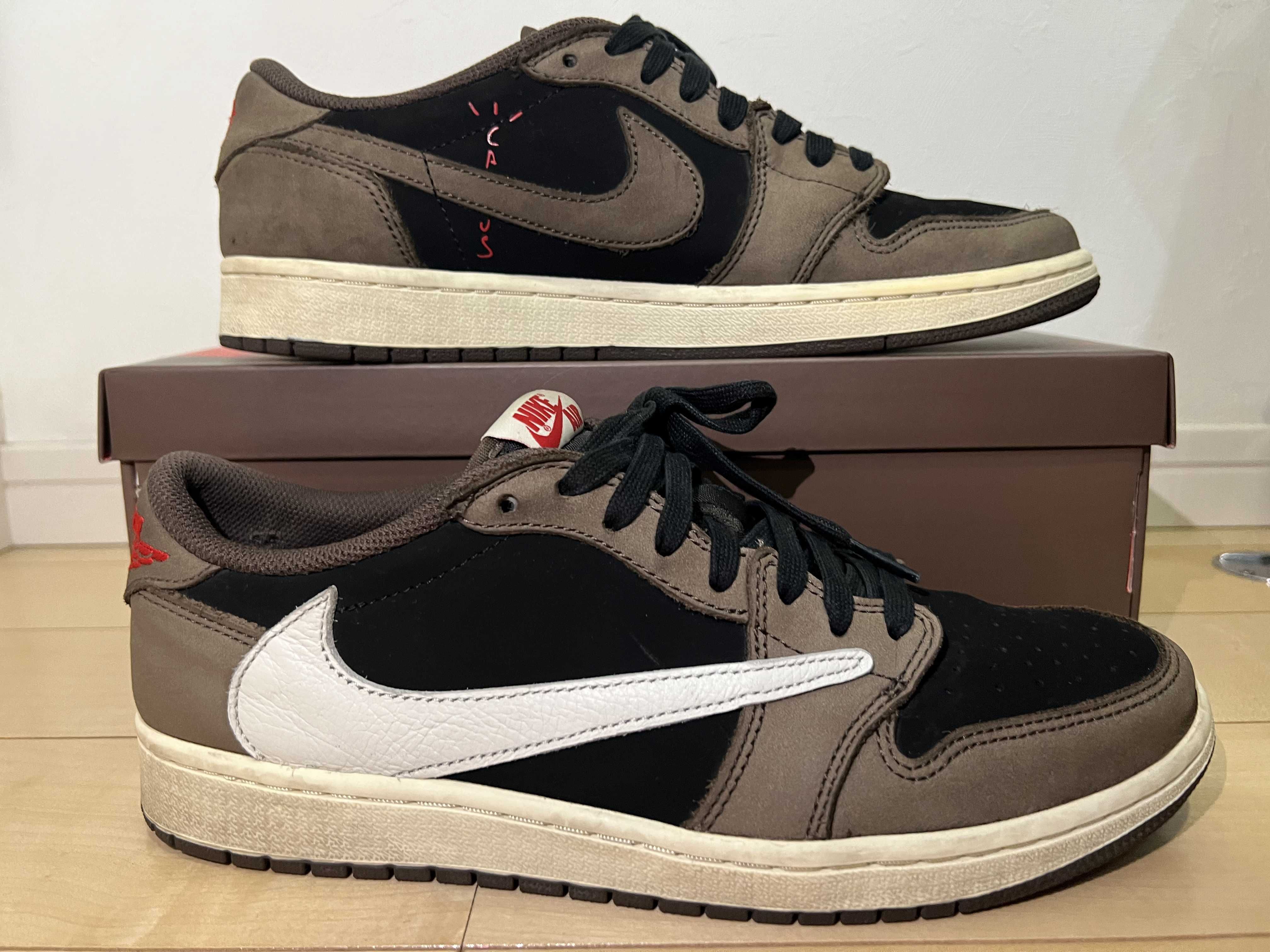 Travis Scott × Nike Air Jordan 1 Low OG SP-T  "Black/Dark Mocha"