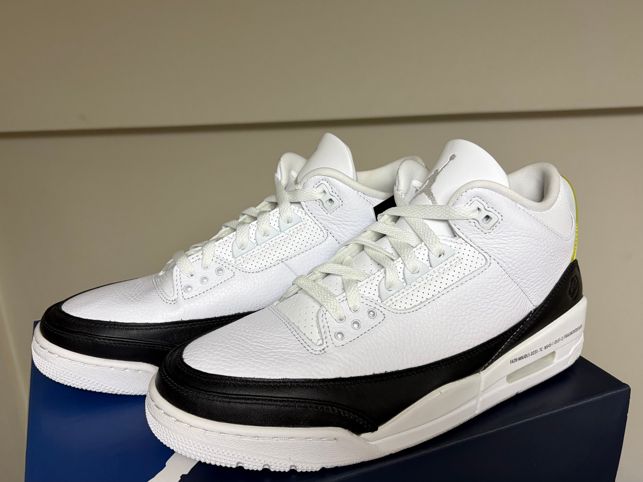 Fragment × Nike Air Jordan 3 "White/Black"