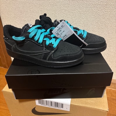 Travis Scott × Nike PS Jordan 1 Low OG SP "Black Phantom"
