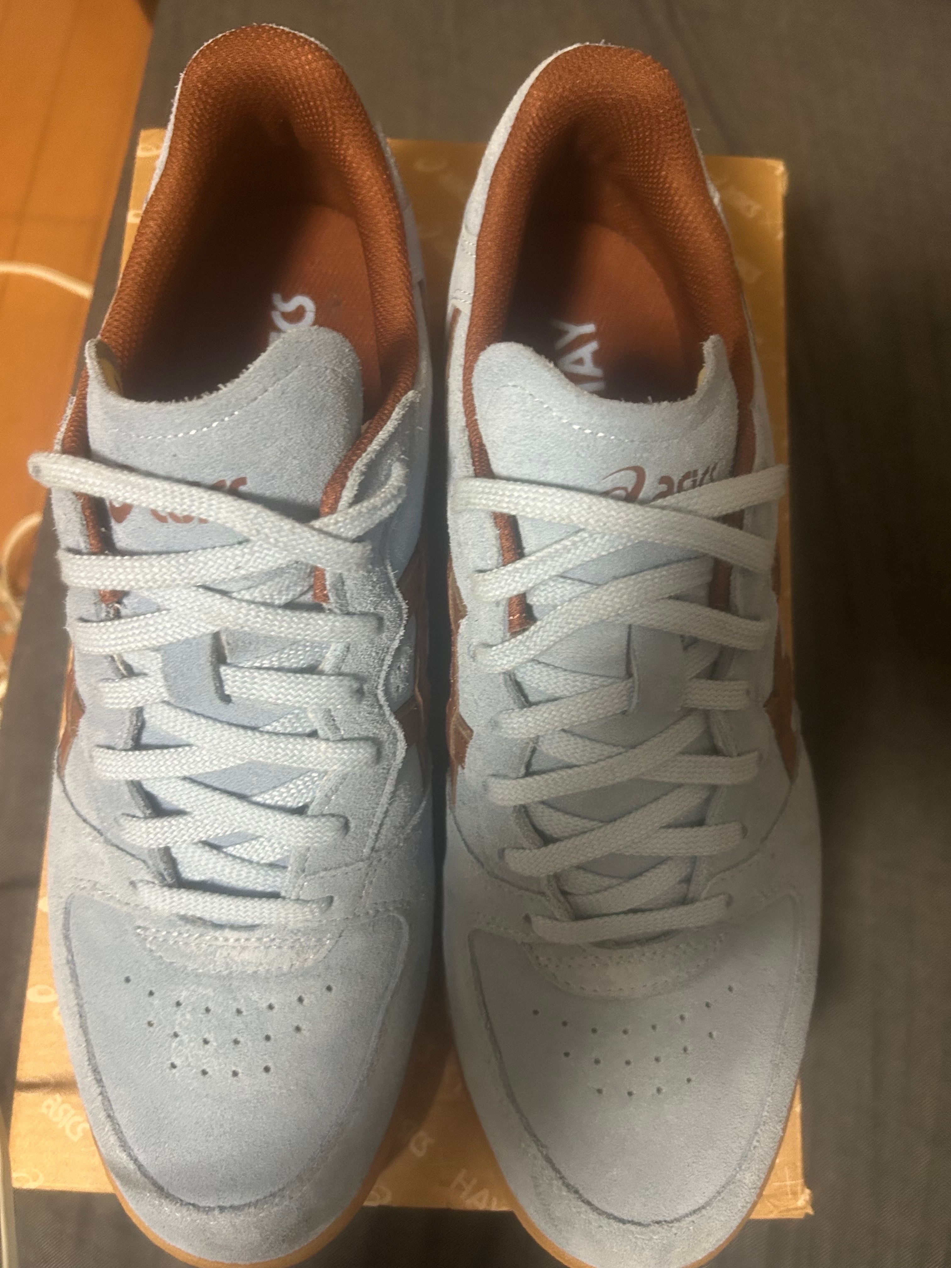 HAY × Asics Skyhand OG "Chambray Blue/ Tortoise Shell"