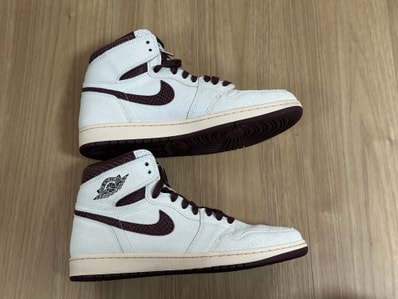 A Ma Maniere × Nike Air Jordan 1 Retro High OG "Sail and Burgundy"