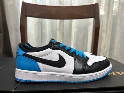 Nike Air Jordan 1 Low OG "Black and Dark Powder Blue/UNC"