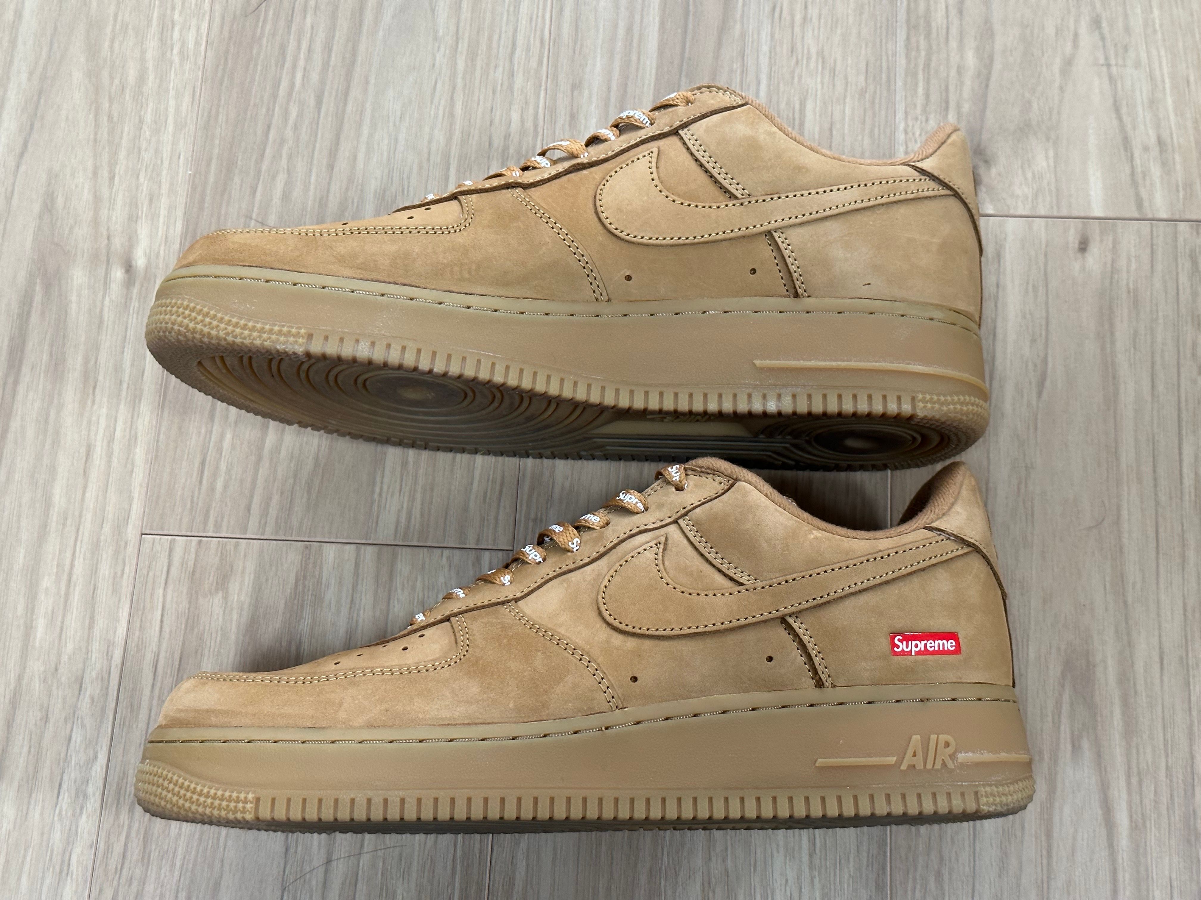 Supreme × Nike Air Force 1 Low "Flax/Wheat"