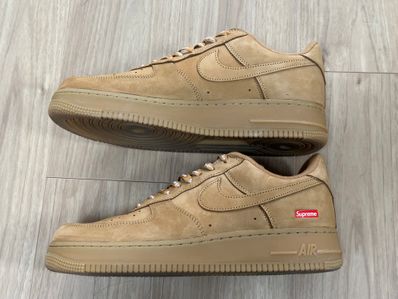 Supreme × Nike Air Force 1 Low "Flax/Wheat"