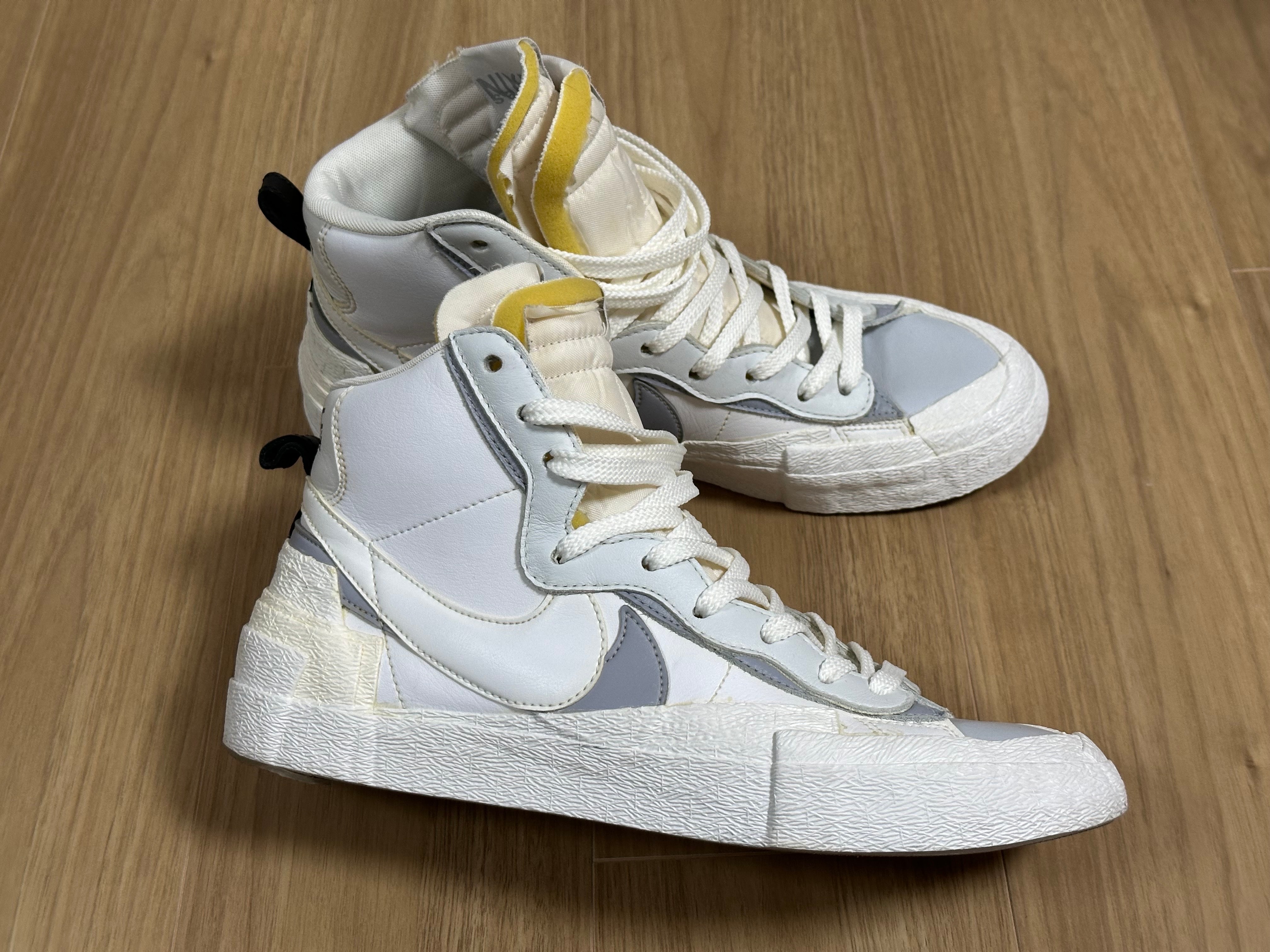 sacai × NIKE BLAZER MID "WHITE/WOLF GREY"