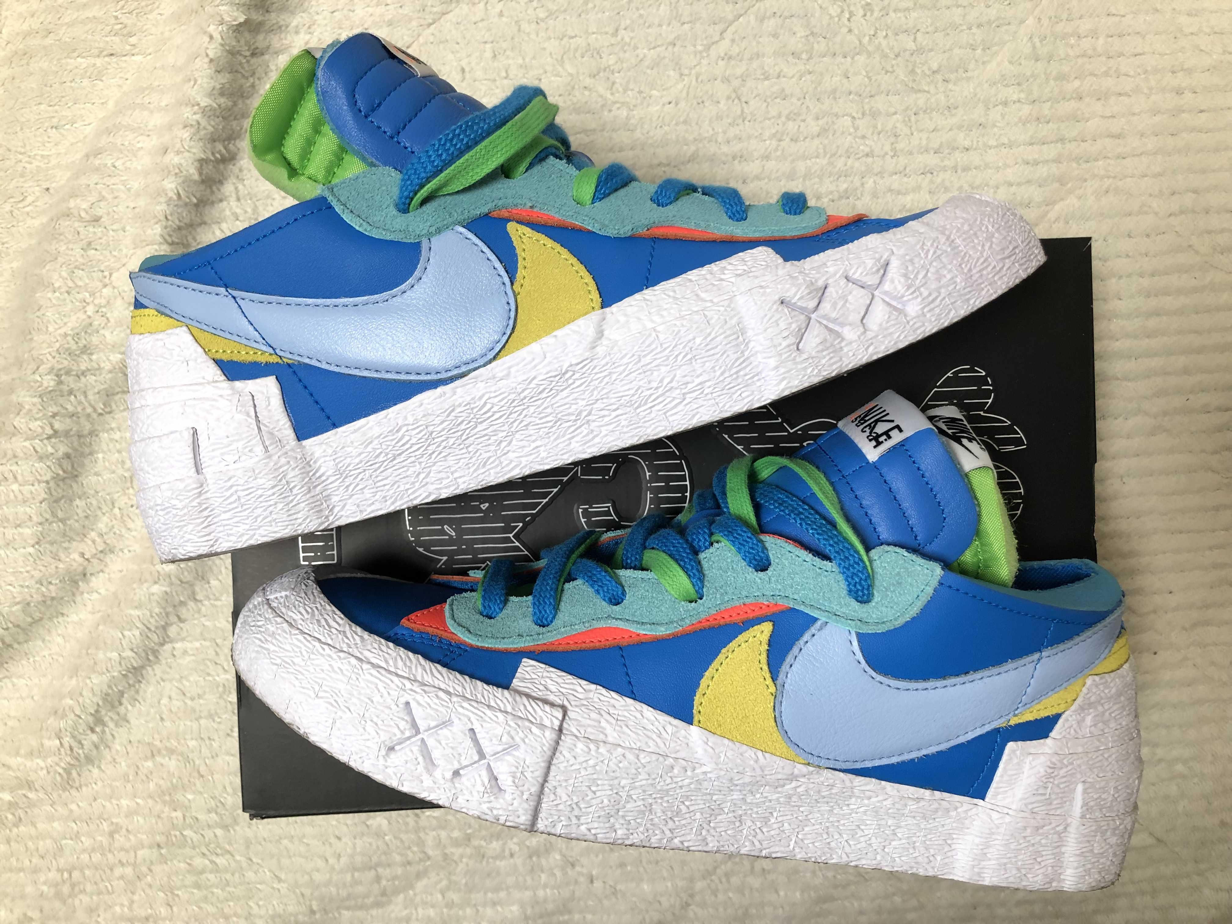 KAWS × sacai × Nike Blazer Low "Neptune Blue"
