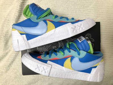 KAWS × sacai × Nike Blazer Low "Neptune Blue"