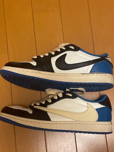 Travis Scott × fragment design × Nike Air Jordan 1 Low OG SP "Military Blue"