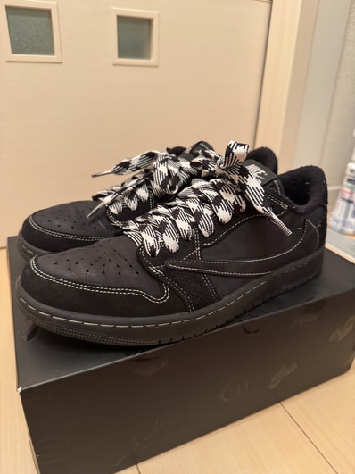 Travis Scott × Nike Air Jordan 1 Low OG SP "Black Phantom"