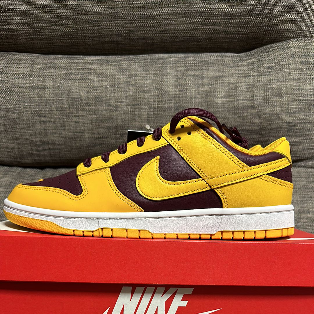 Nike Dunk Low Retro "University Gold and Deep Maroon"