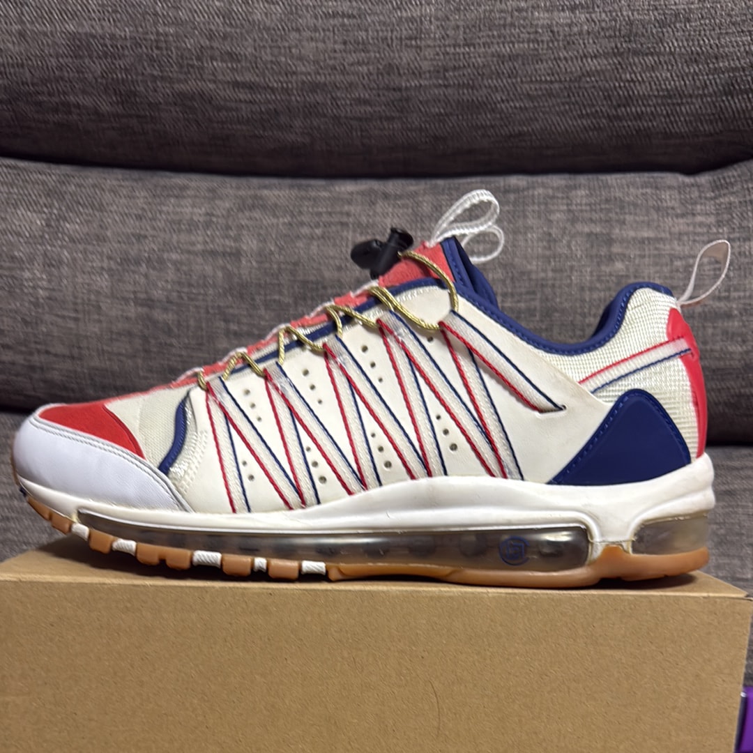 CLOT × Nike Air Max 97 Haven "White/Sail/Deep Royal Blue"