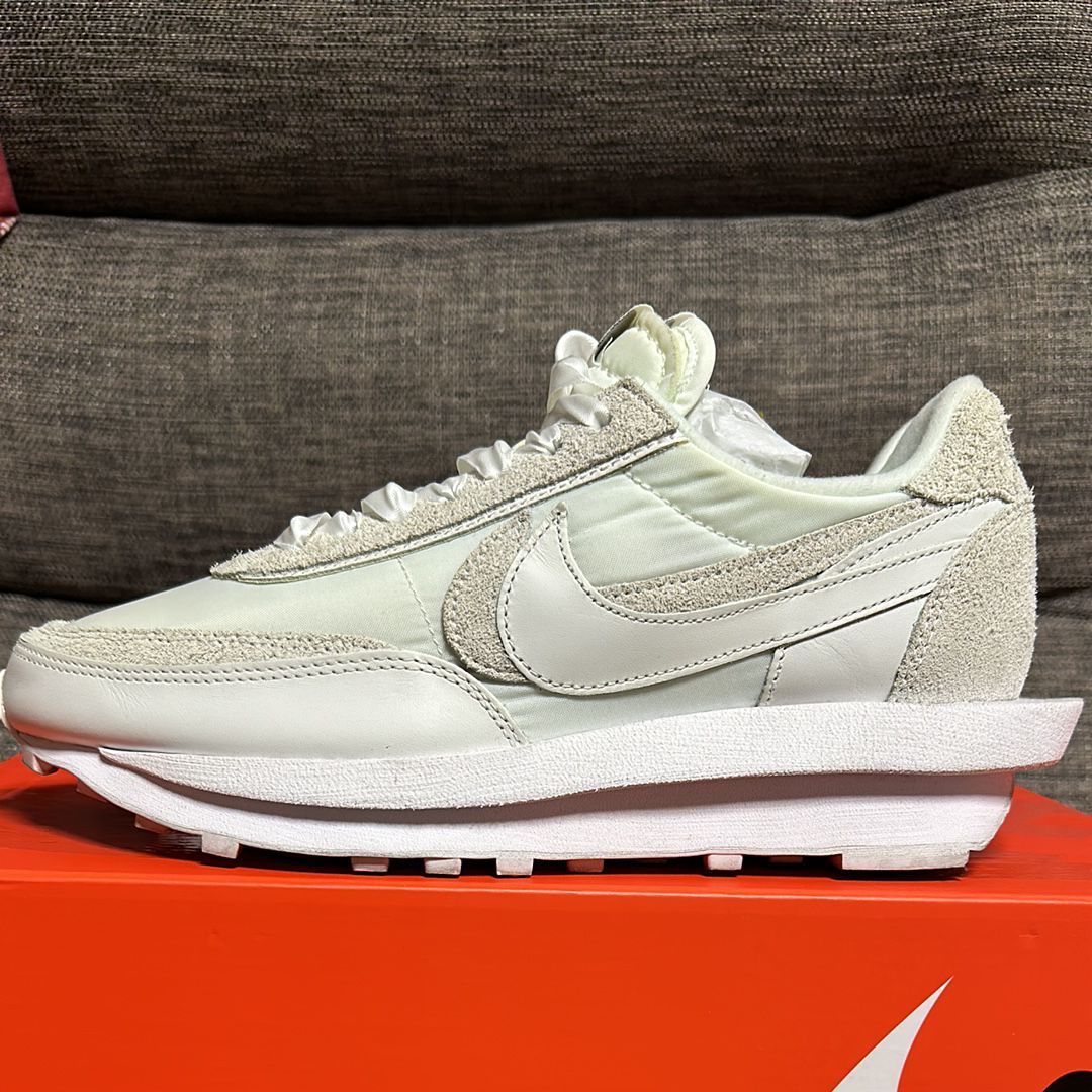 sacai × Nike LDV Waffle "Triple White"