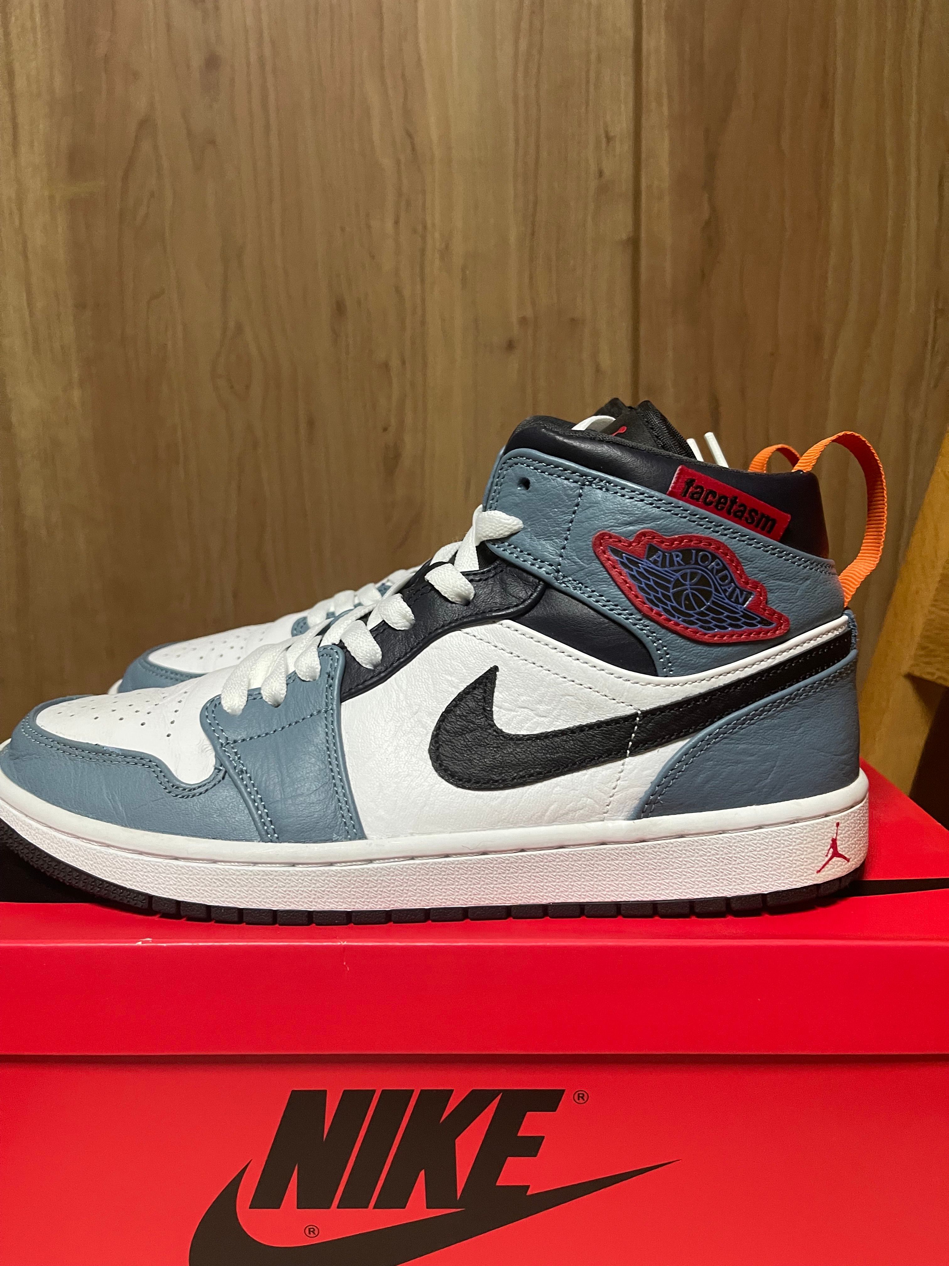 FACETASM × Nike Air Jordan 1 Mid "White/Navy"