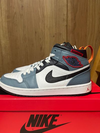 FACETASM × Nike Air Jordan 1 Mid "White/Navy"