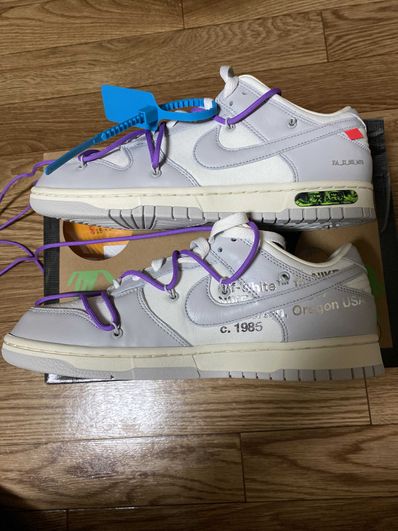 Off-White × Nike Dunk Low "Sail/Neutral Gray"