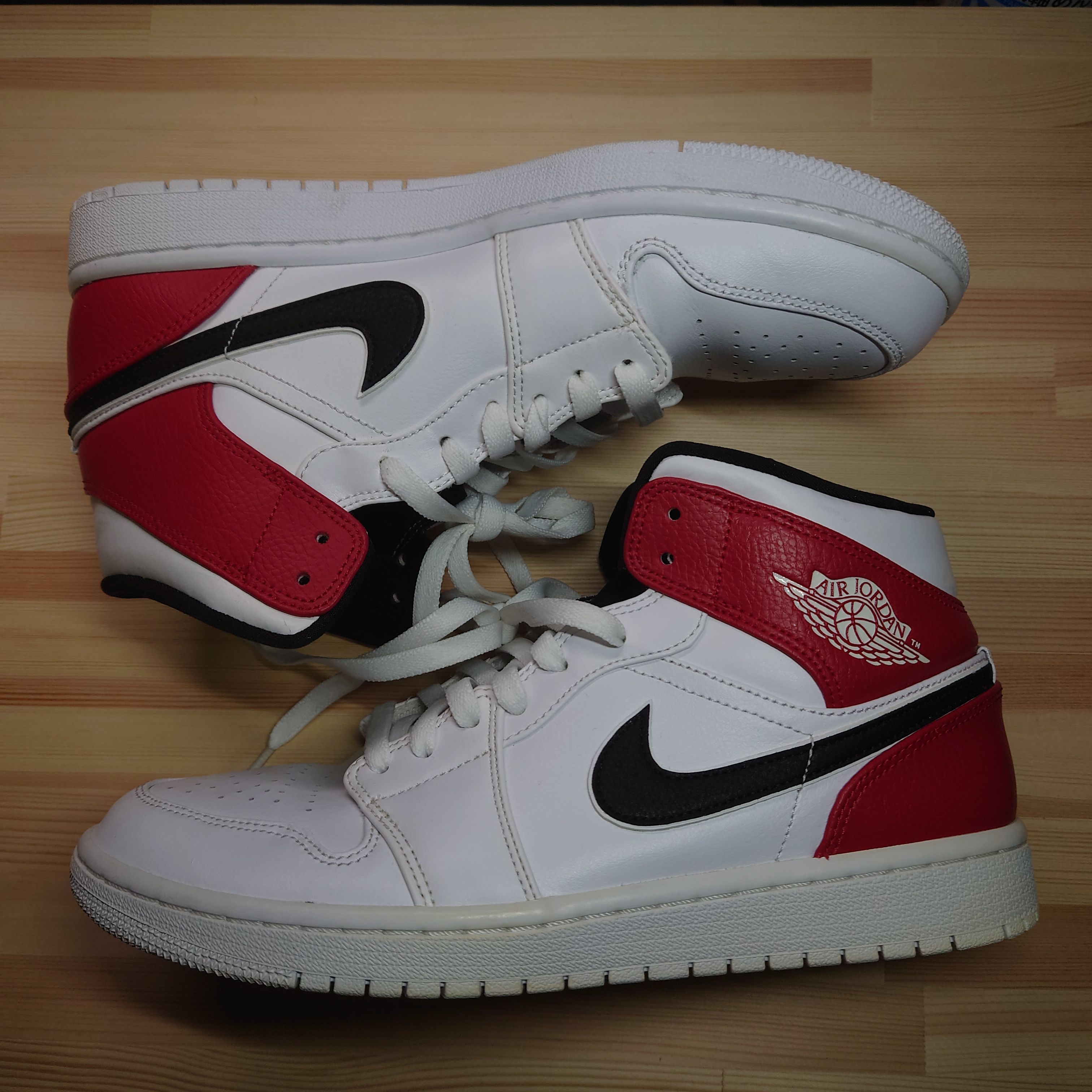 Nike Air Jordan 1 Mid "White/Black/Gym Red"