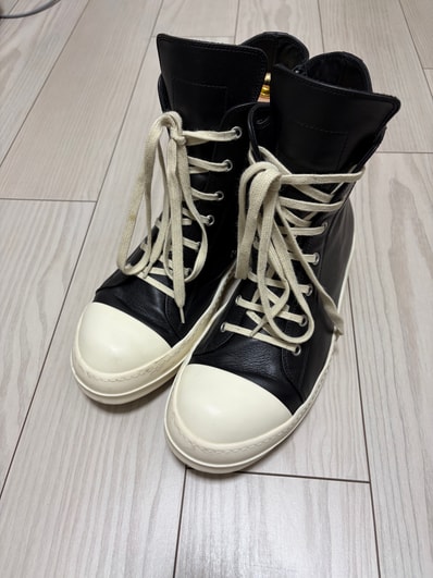 Rick Owens Lido High Sneaks "Black/Milk"