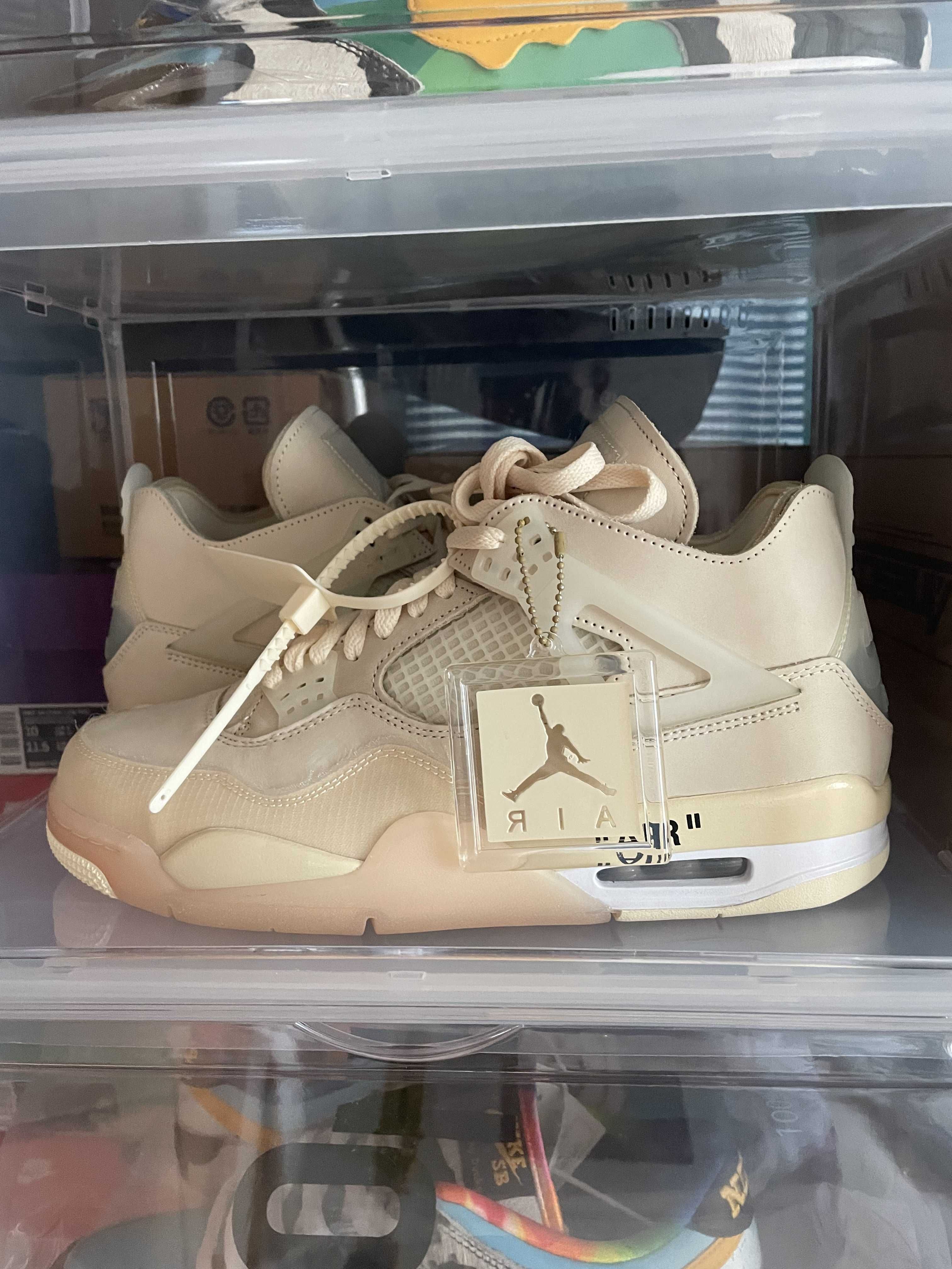 Off-White × Nike Women's Air Jordan 4 SP "Sail"