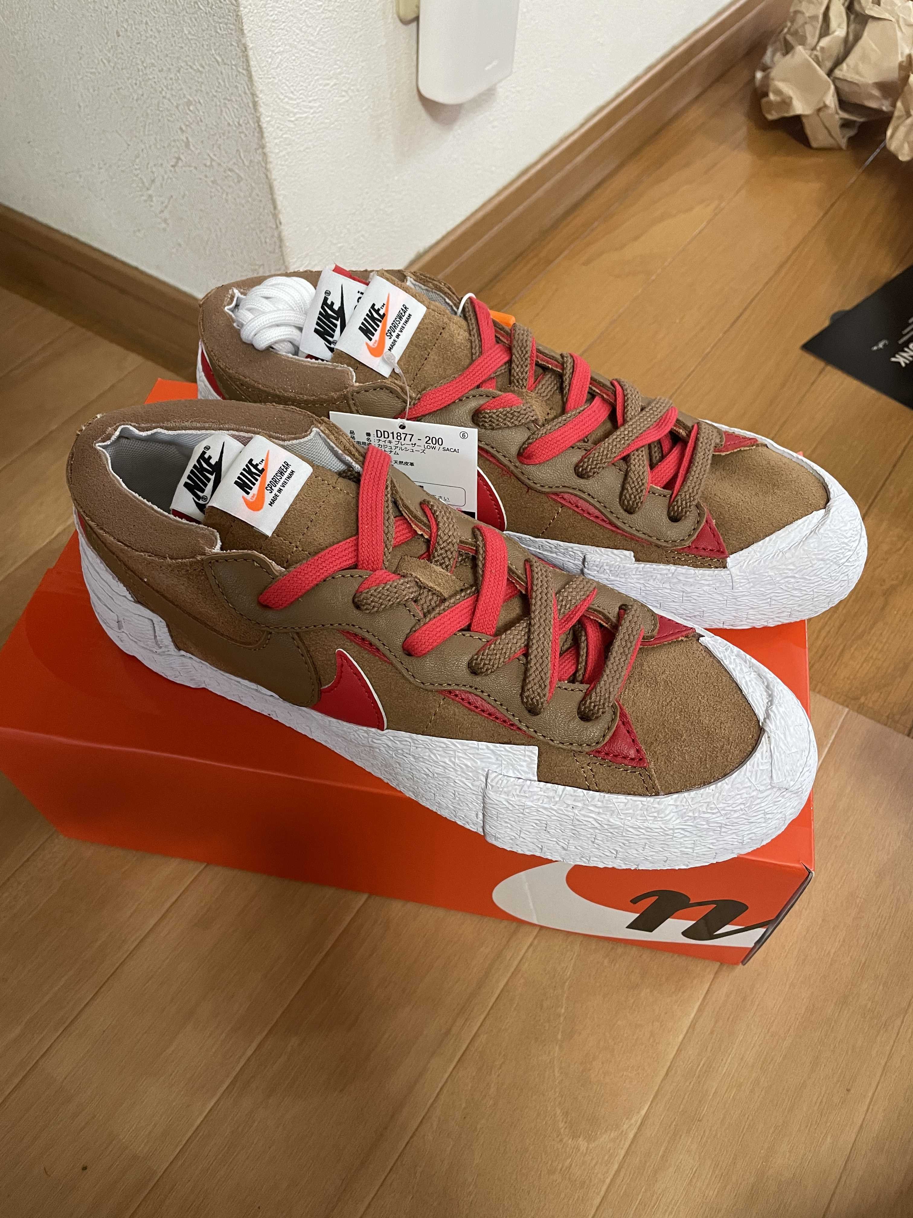 SACAI × NIKE BLAZER LOW "BRITISH TAN"