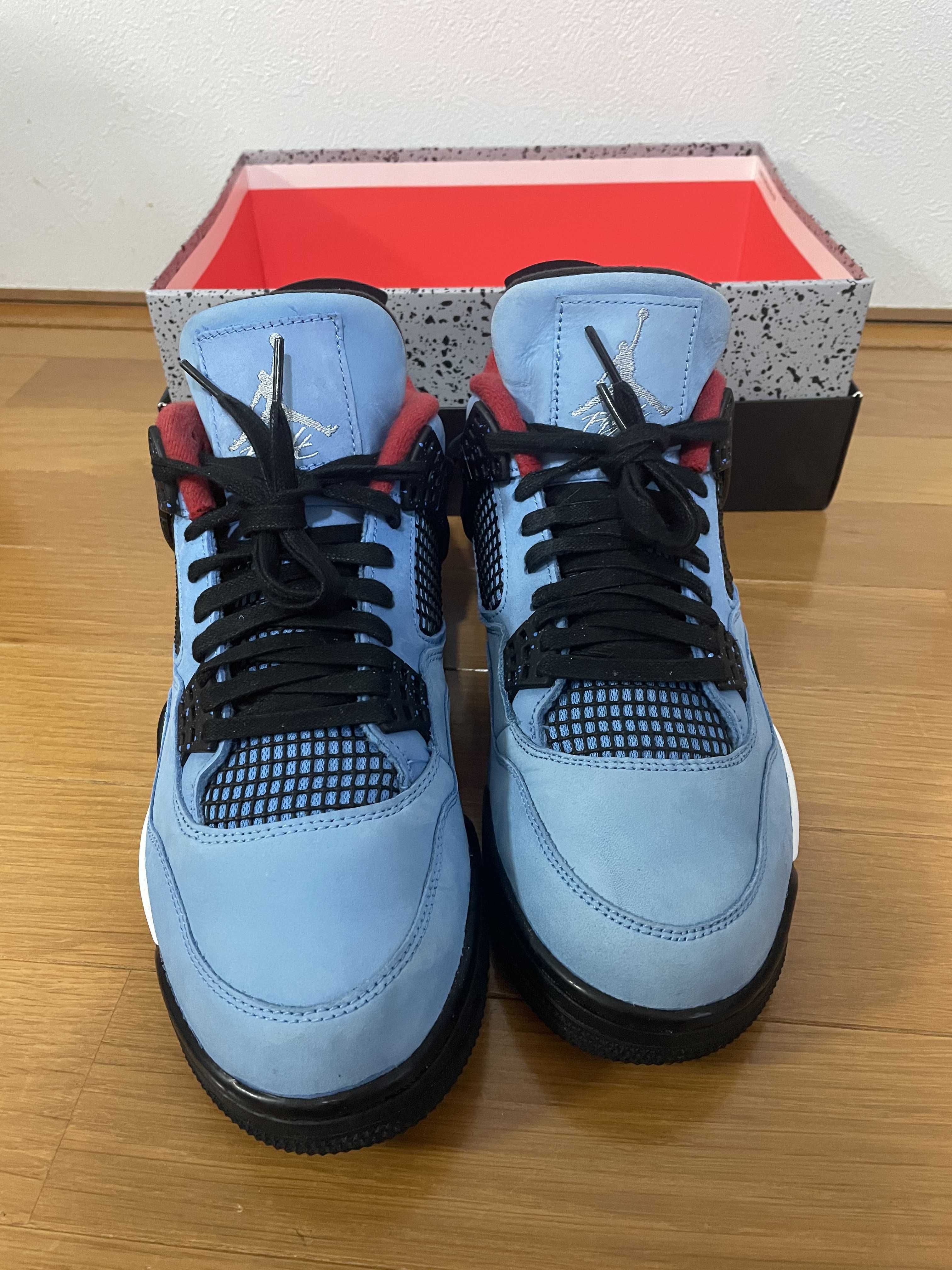Travis Scott × Nike Air Jordan 4 Retro Cactus Jack "University Blue"