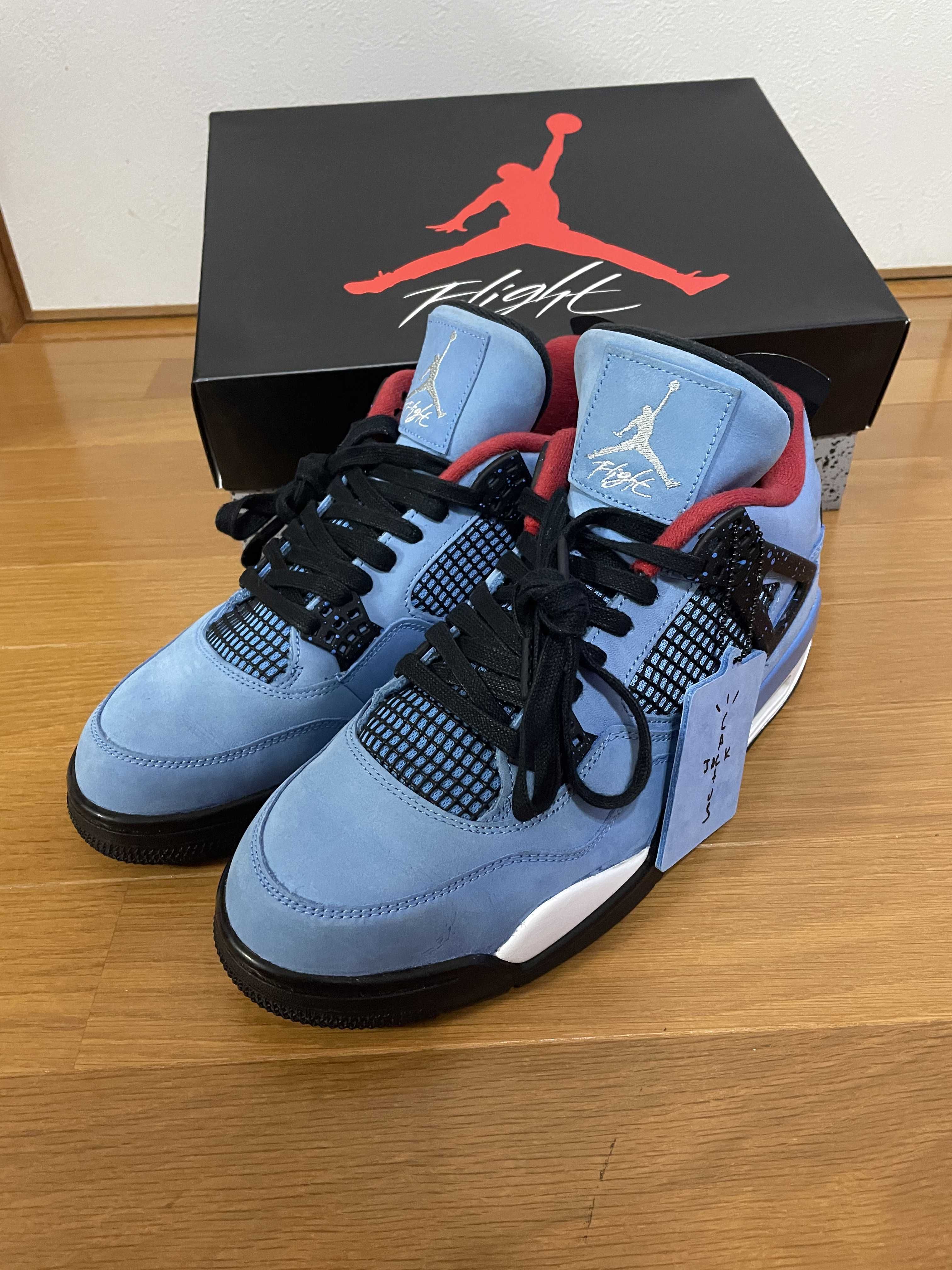 Travis Scott × Nike Air Jordan 4 Retro Cactus Jack "University Blue"