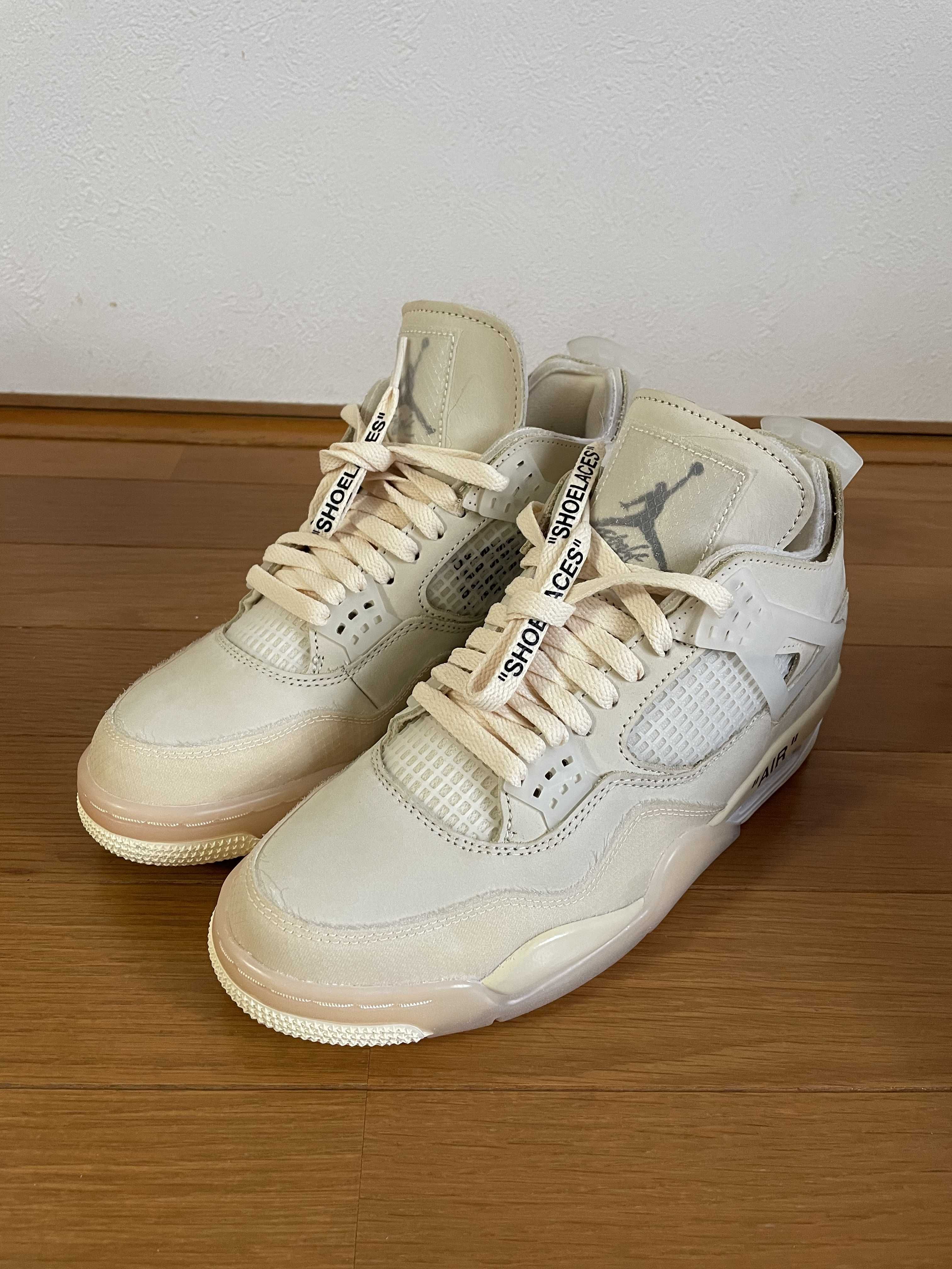 Off-White × Nike Women's Air Jordan 4 SP "Sail"