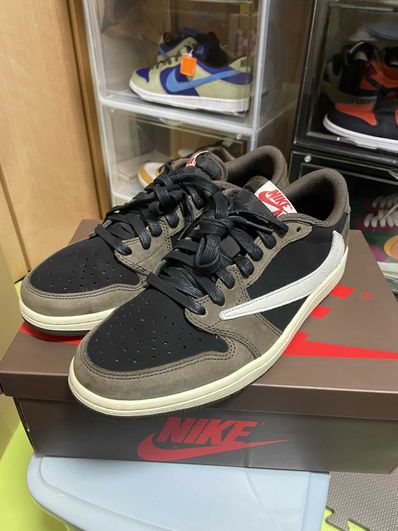 Travis Scott × Nike Air Jordan 1 Low OG SP-T "Black/Dark Mocha"