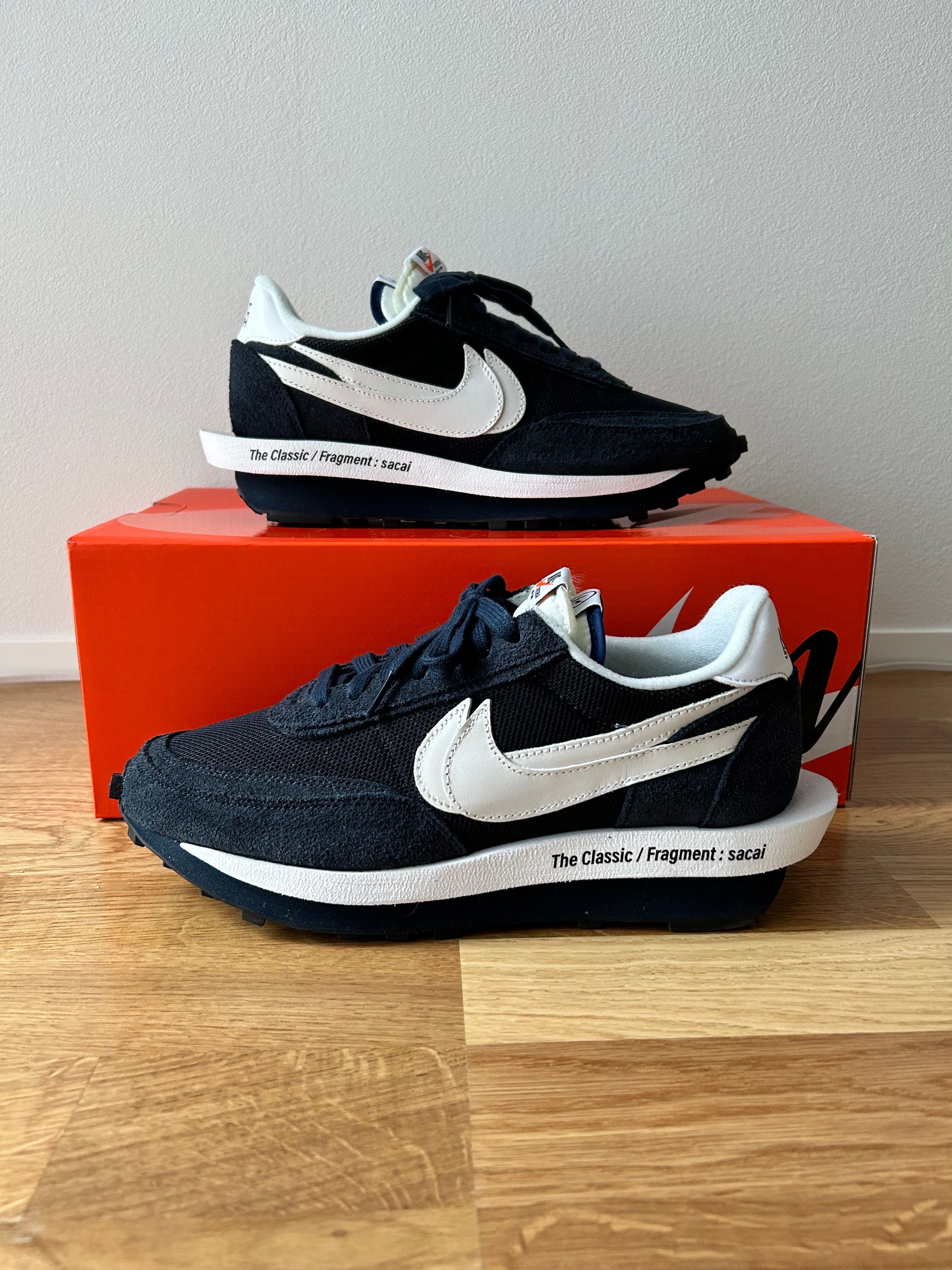 Fragment × sacai × Nike LD Waffle "Blackended Blue"