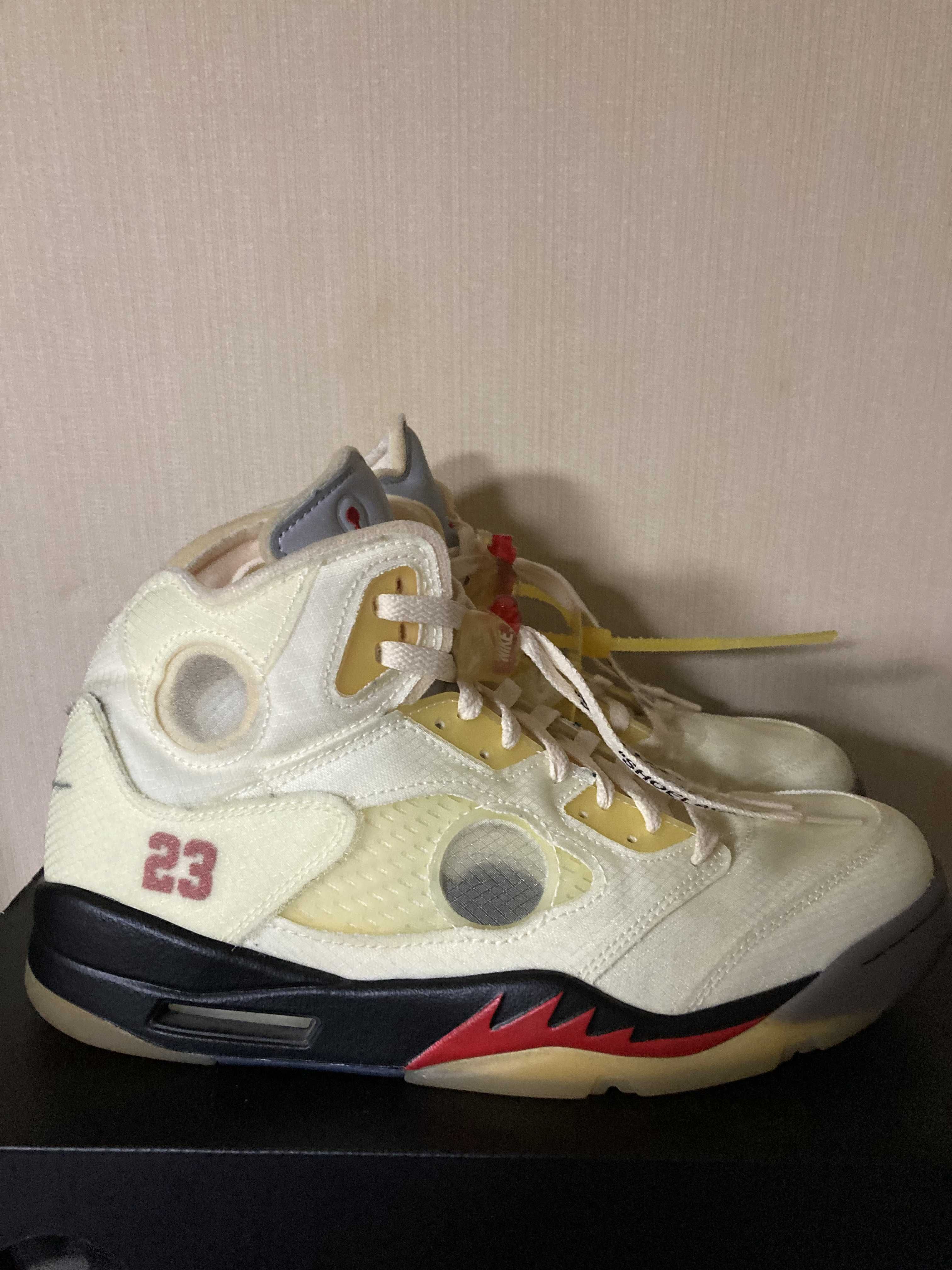 Off-White × Nike Air Jordan 5 "Sail"