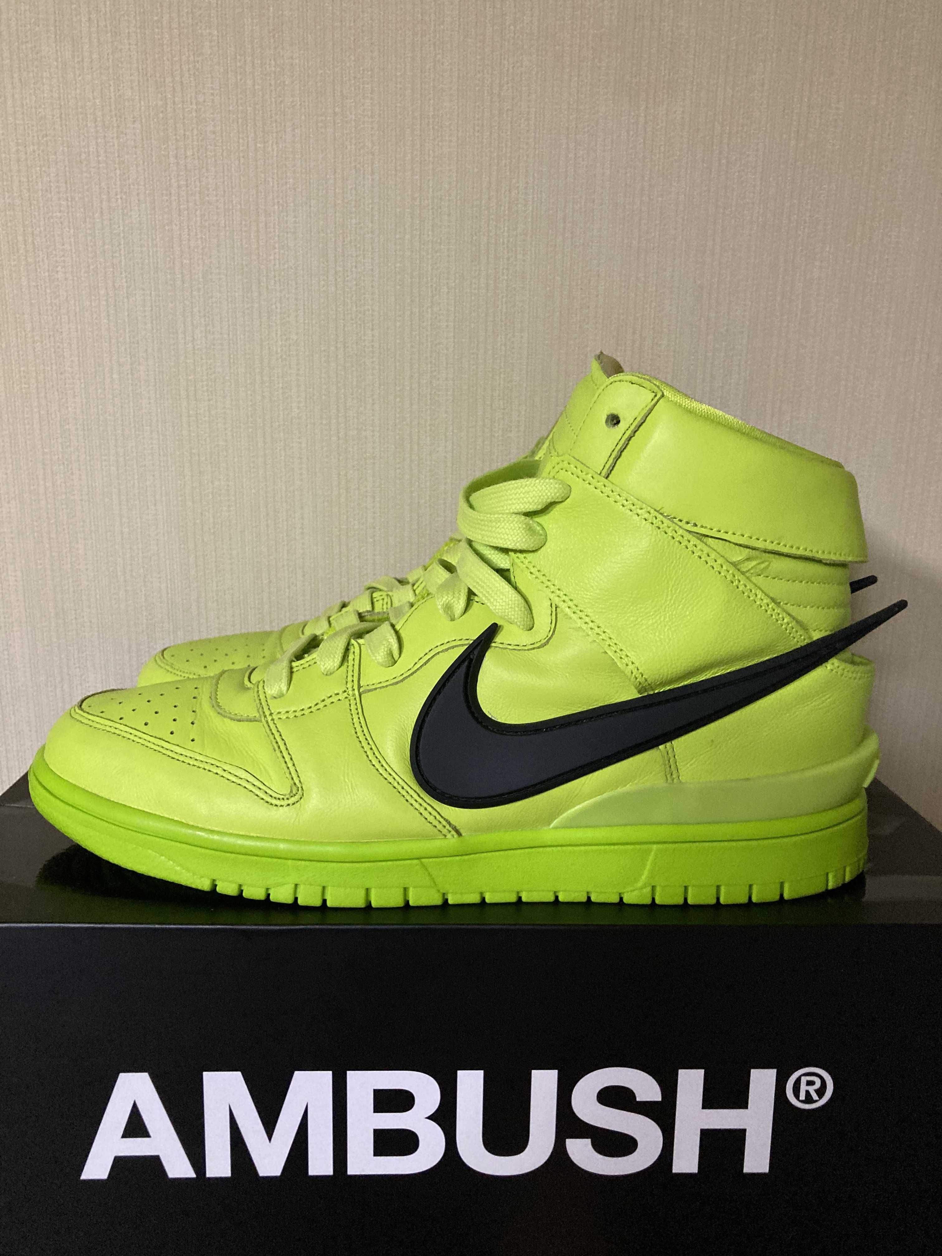 AMBUSH × NIKE DUNK HIGH "FLASH LIME"