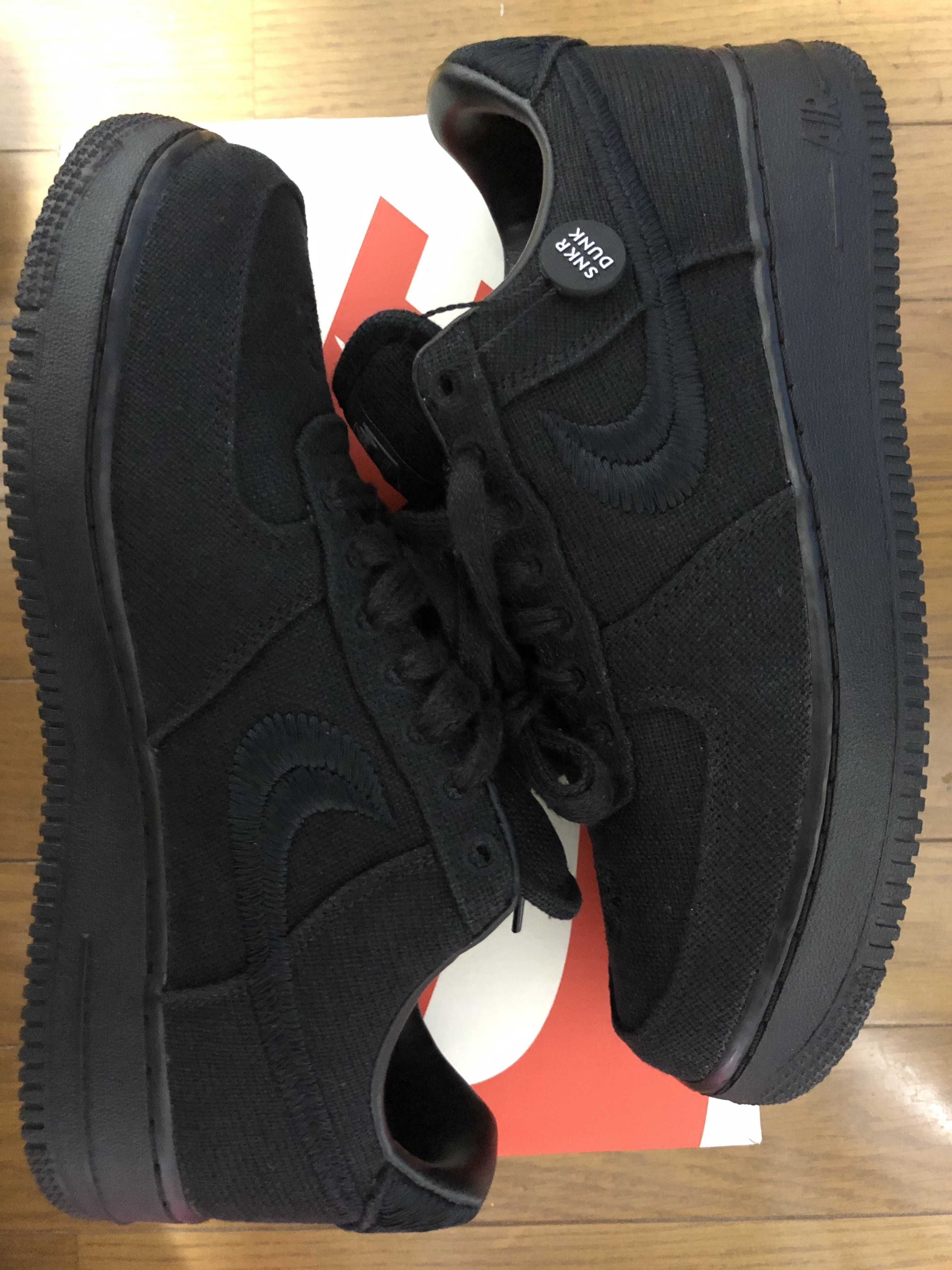 Stussy × Nike Air Force 1 Low "Triple Black"