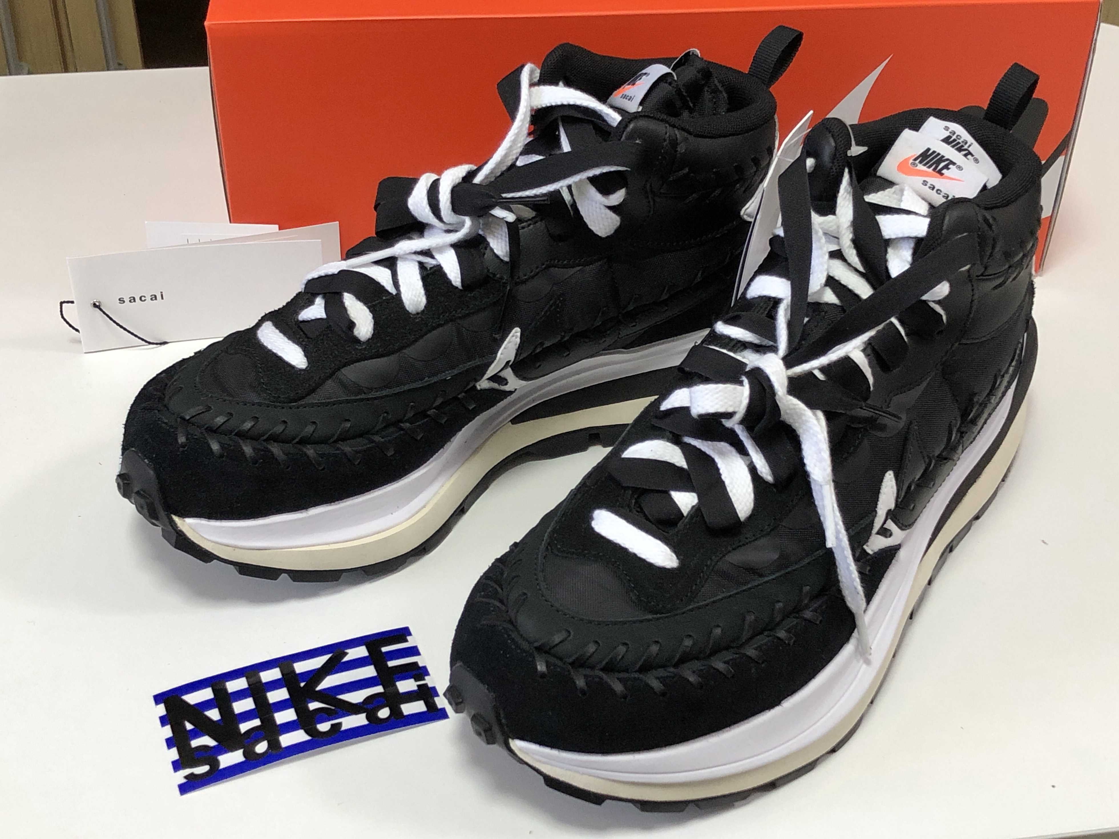 Jean-Paul Gaultier × sacai × Nike Vapor Waffle "Black/Black-White"