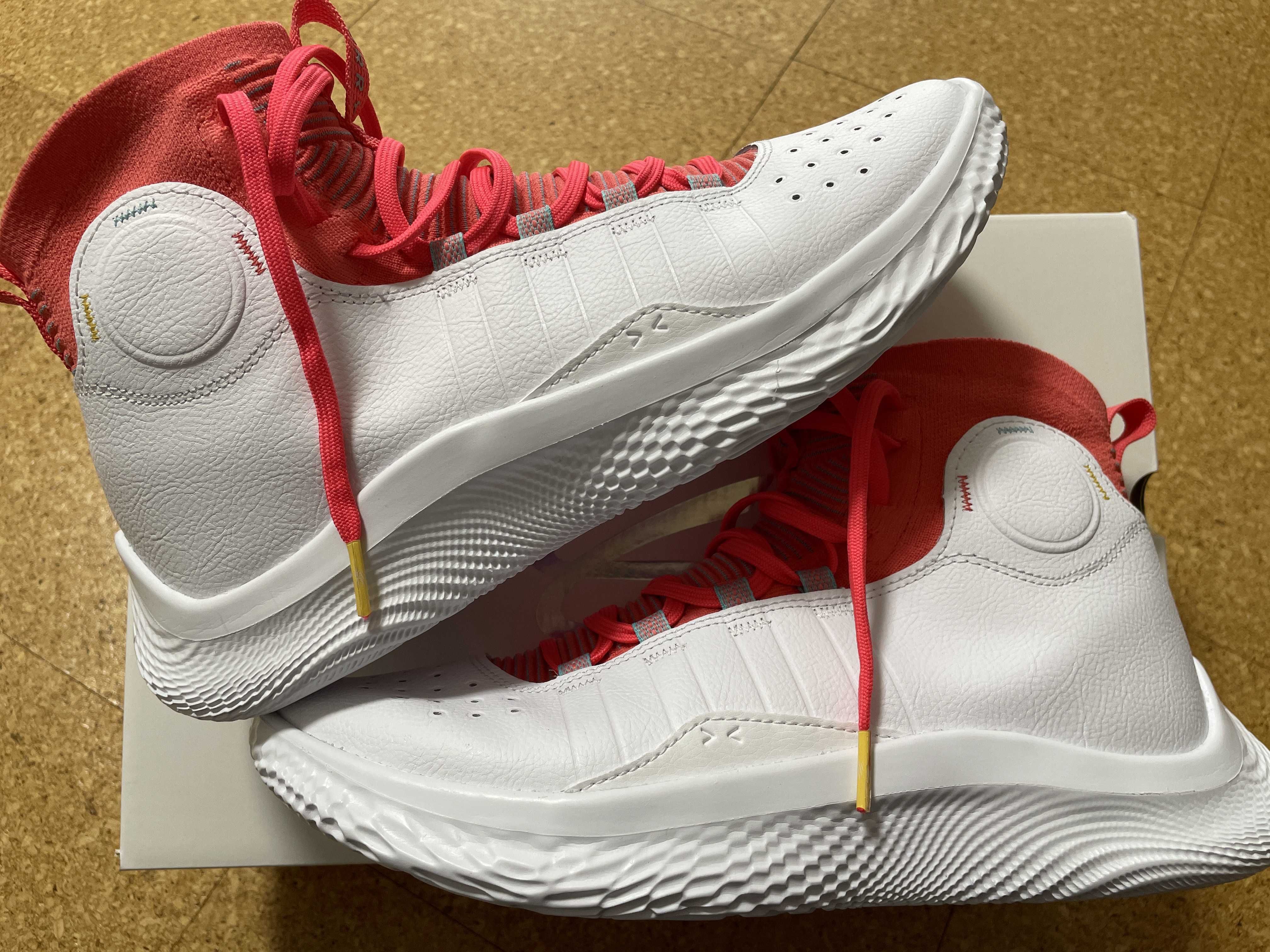 Under Armour Curry 4 Flotro "White/Red/White"
