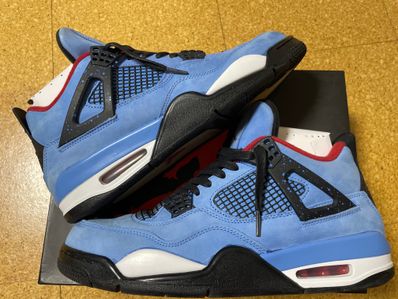 Travis Scott × Nike Air Jordan 4 Retro Cactus Jack "University Blue"