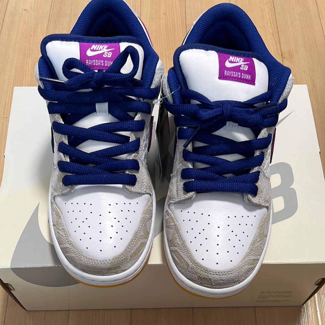 Rayssa Leal × Nike SB Dunk Low PRM "Pure Platinum and Vivid Purple"