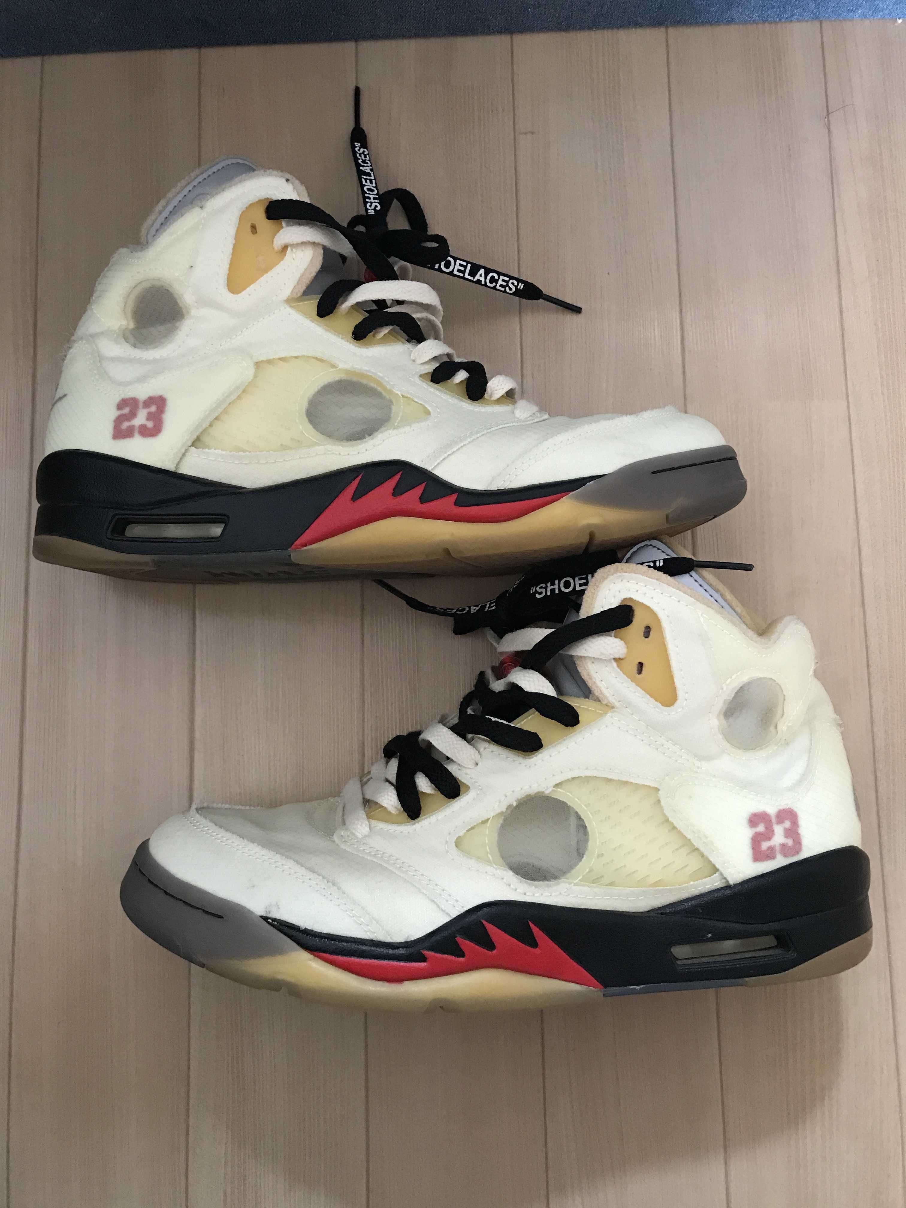 Off-White × Nike Air Jordan 5 "Sail"