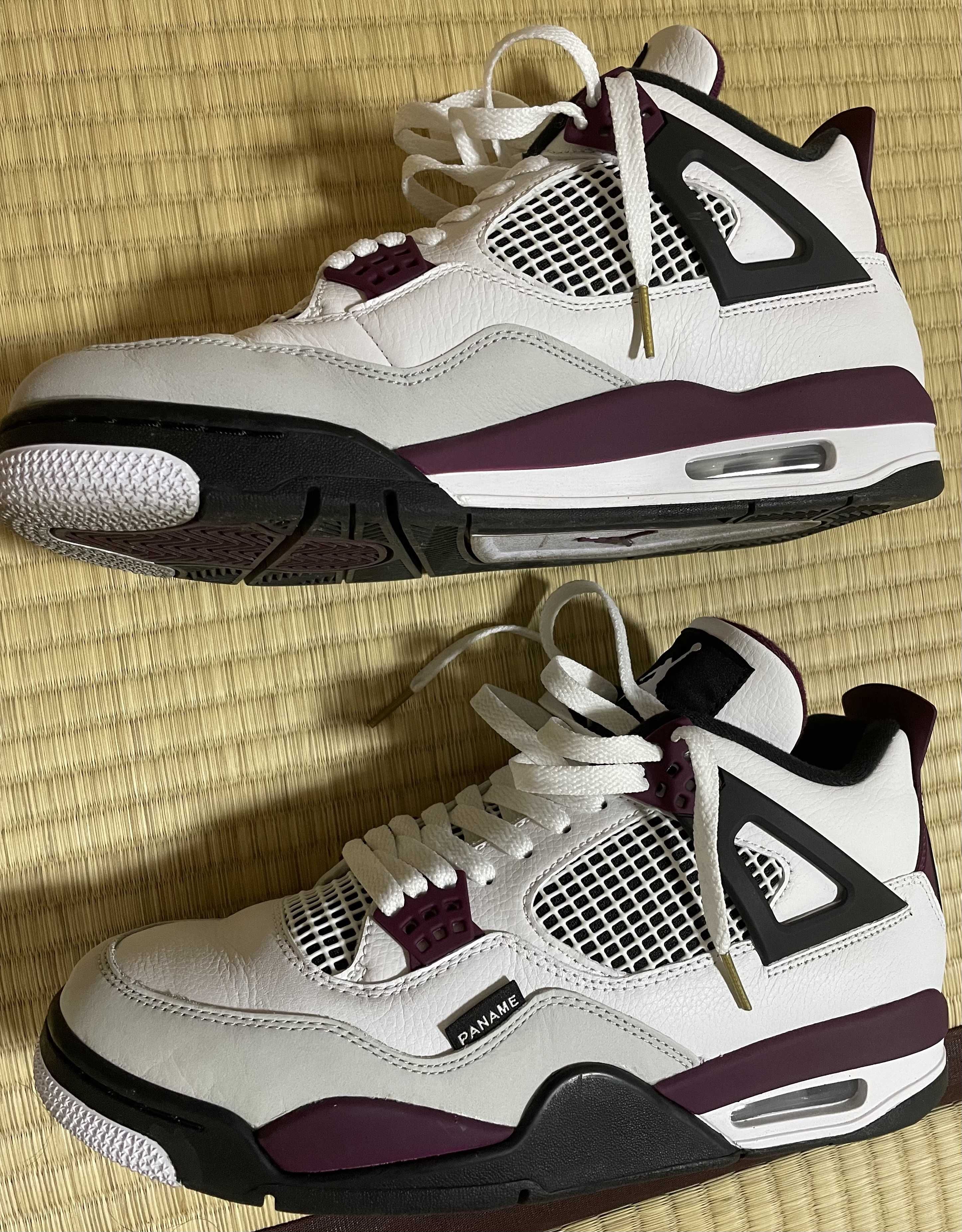 Paris Saint Germain ×Nike Air Jordan 4 Retro "White/Bordeaux/Neutral Gray"
