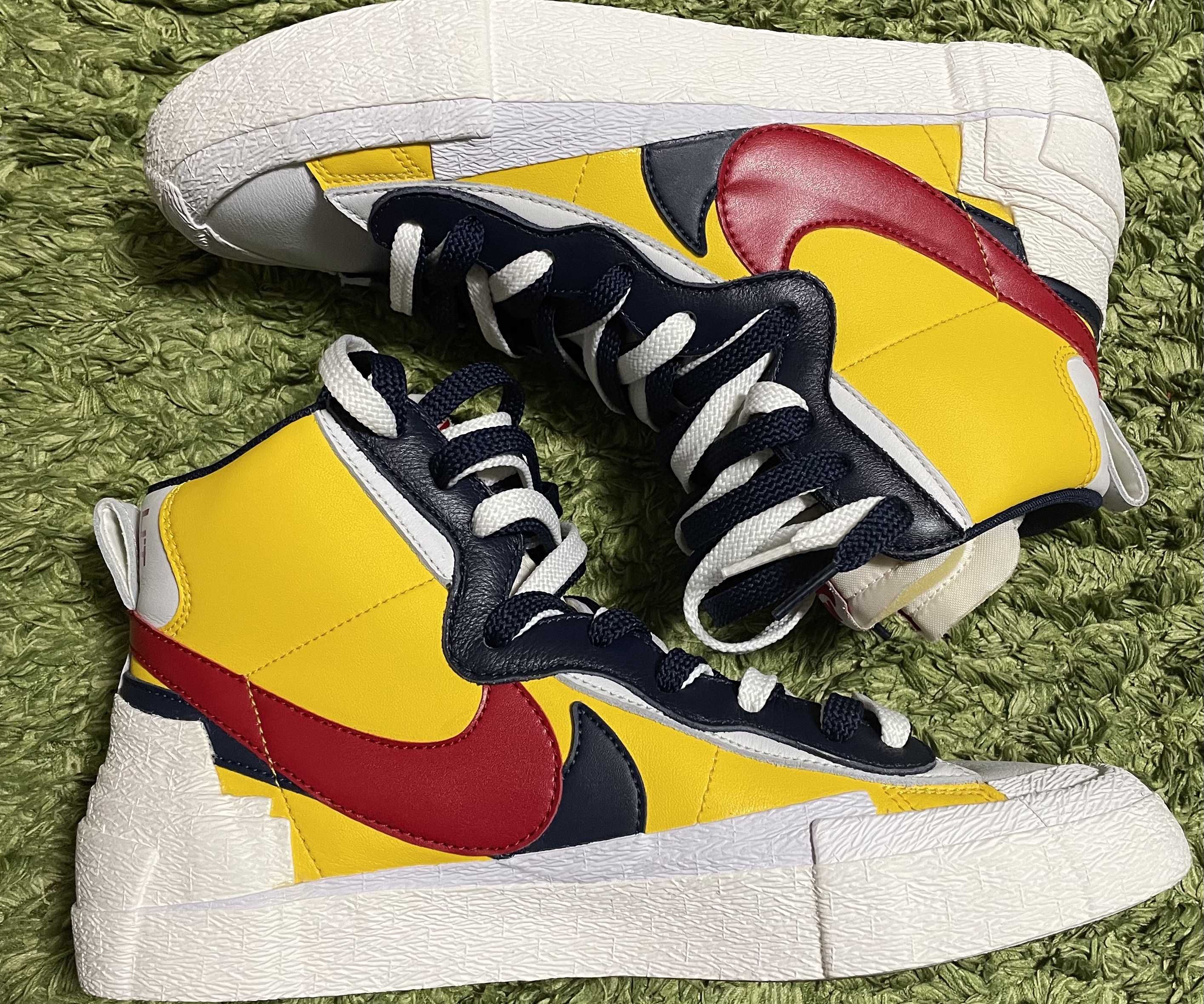 sacai × Nike Blazer Mid "Varsity Maize/Varsity Red"