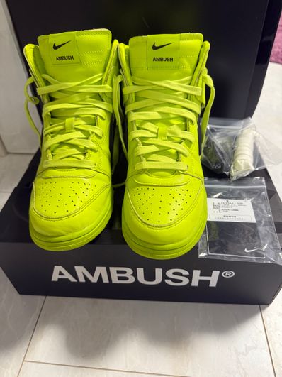 AMBUSH × NIKE DUNK HIGH "FLASH LIME"