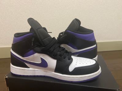 Nike Air Jordan 1 Mid "Black/Court Purple"