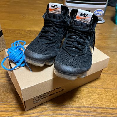 Off-White × Nike Air Vapormax "Black/Total Orange/Clear"