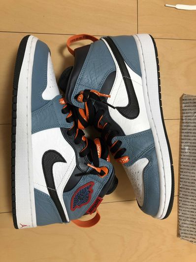FACETASM × Nike Air Jordan 1 Mid "White/Navy"