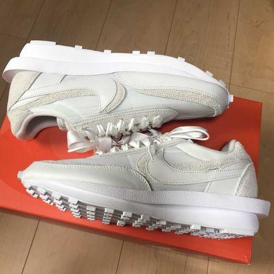 sacai × Nike LDV Waffle "Triple White"