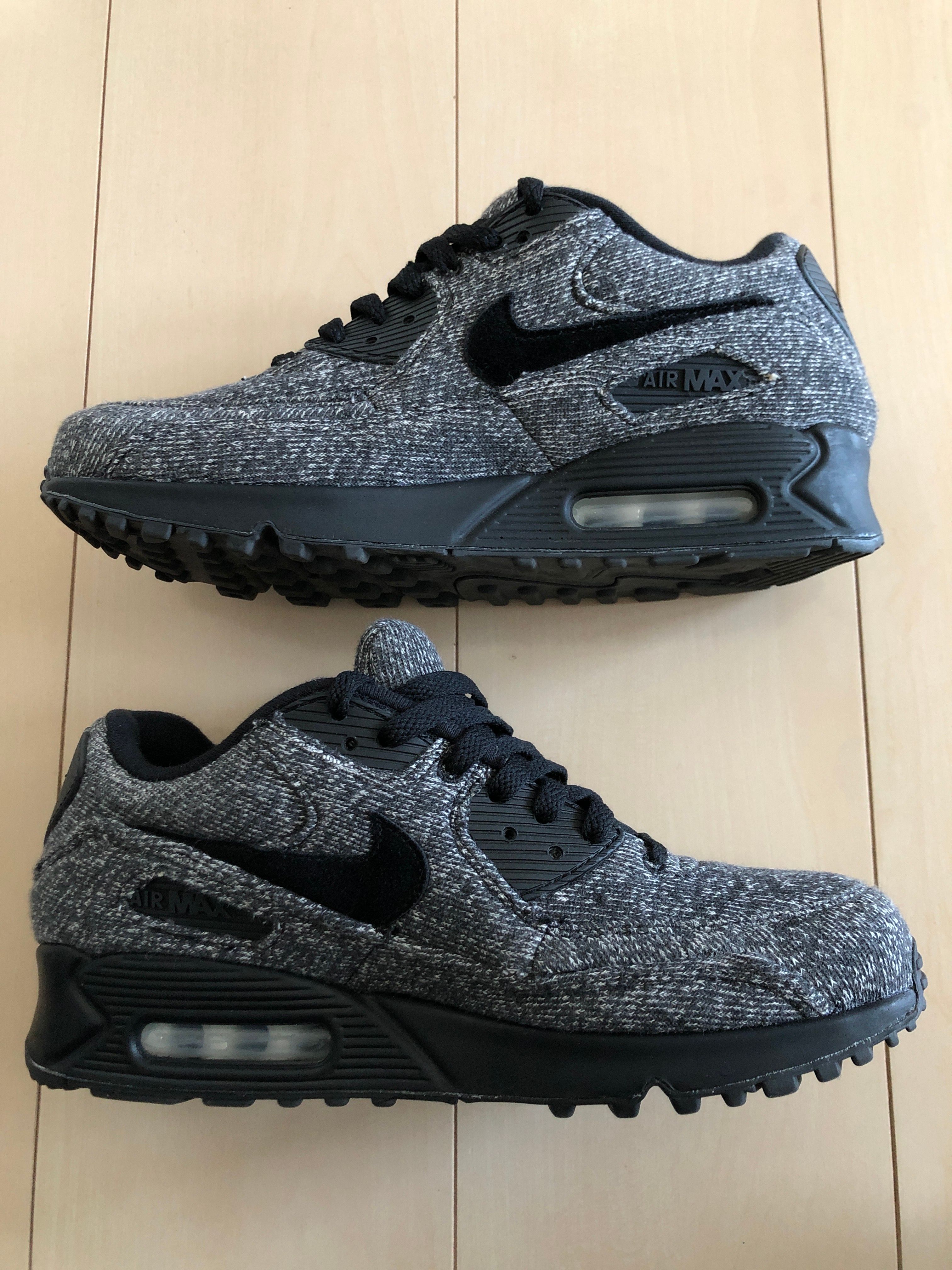 LOOPWHEELER × Nike Air Max 90 "Grey/Black"