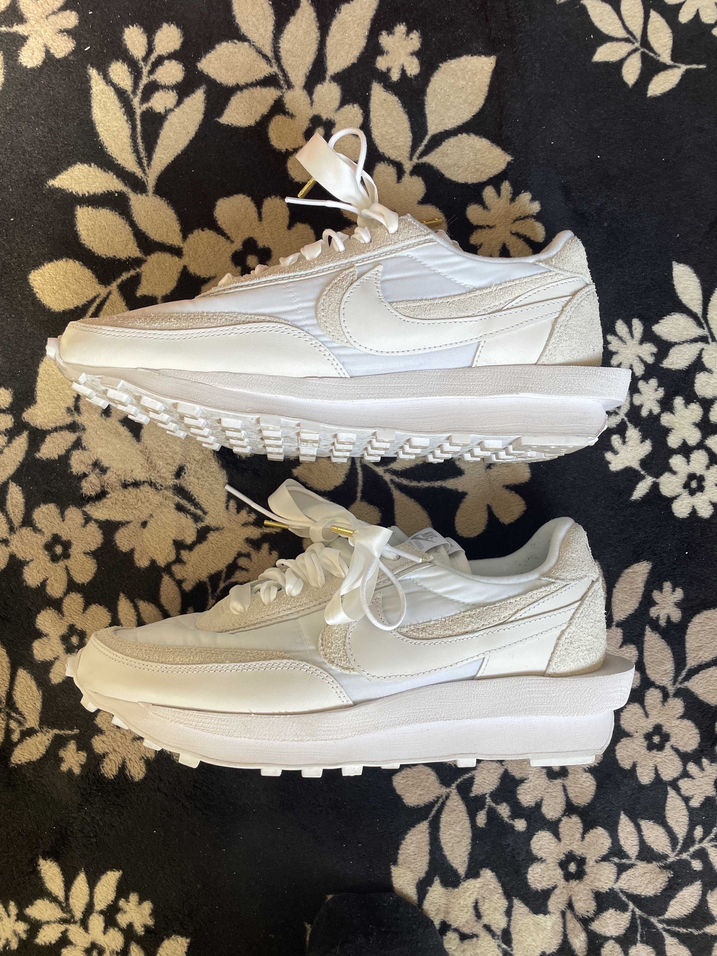 sacai × Nike LDV Waffle "Triple White"